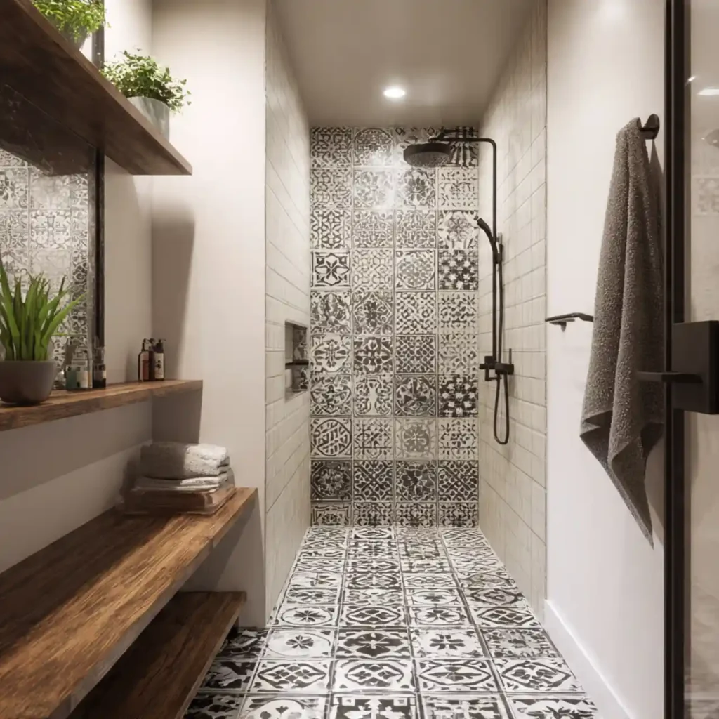 17-Walk-In Shower No Door Idea