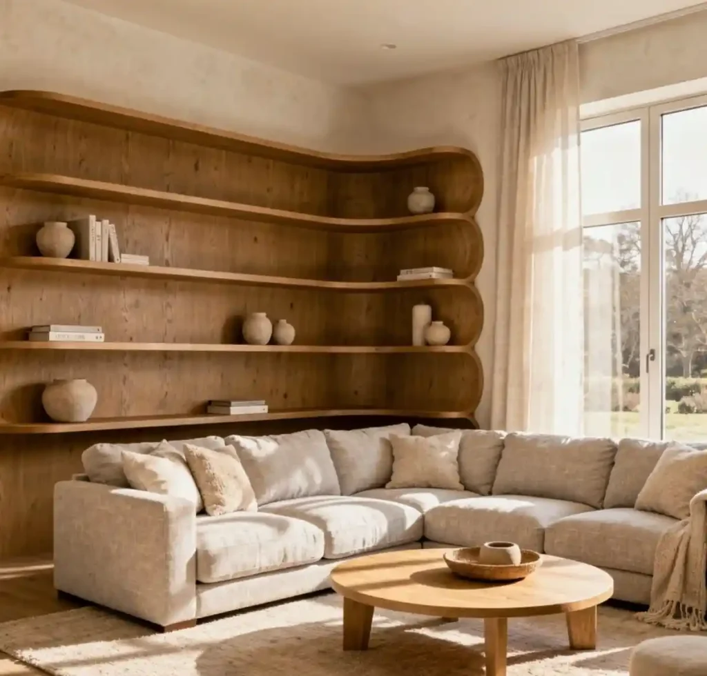 18-Built-In Shelves Living Room Idea