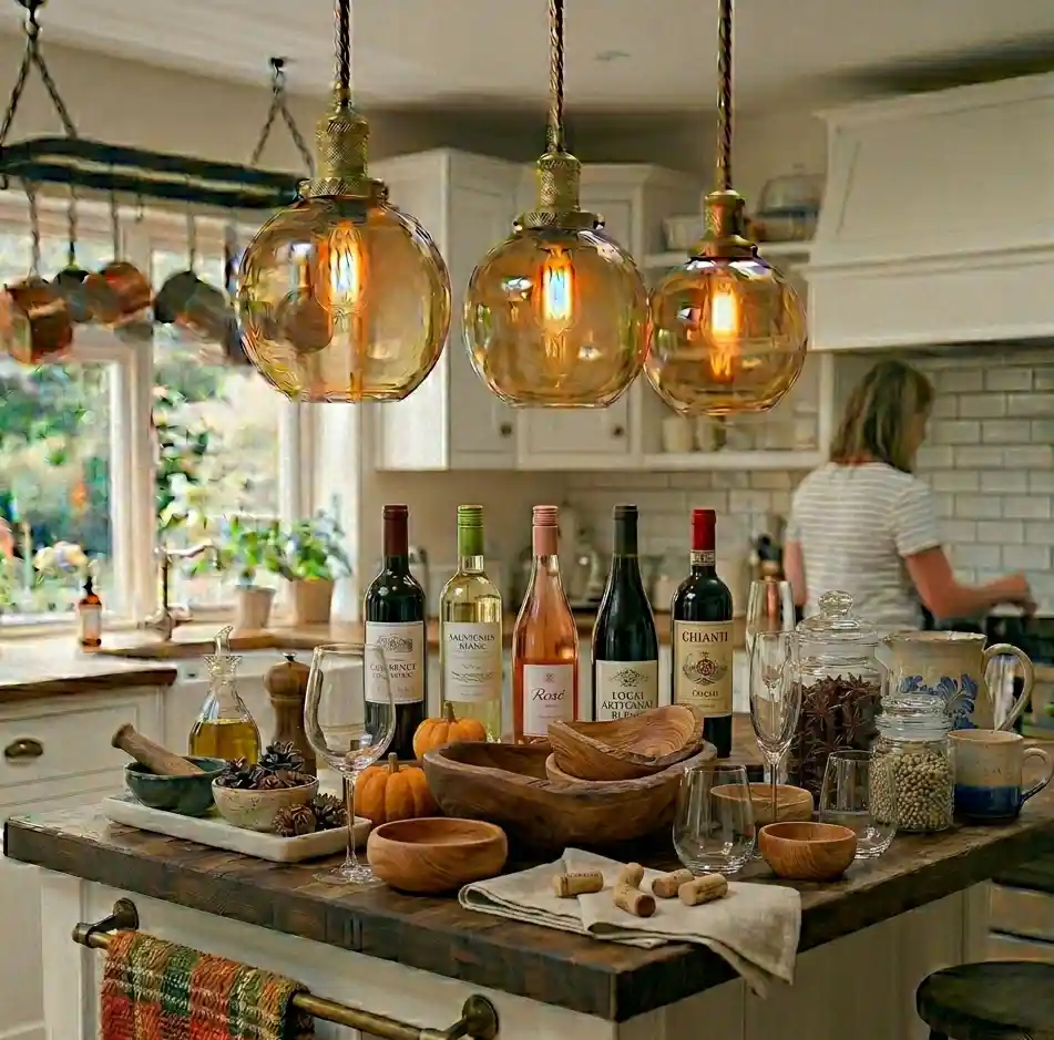 18-Kitchen Island Decor Idea