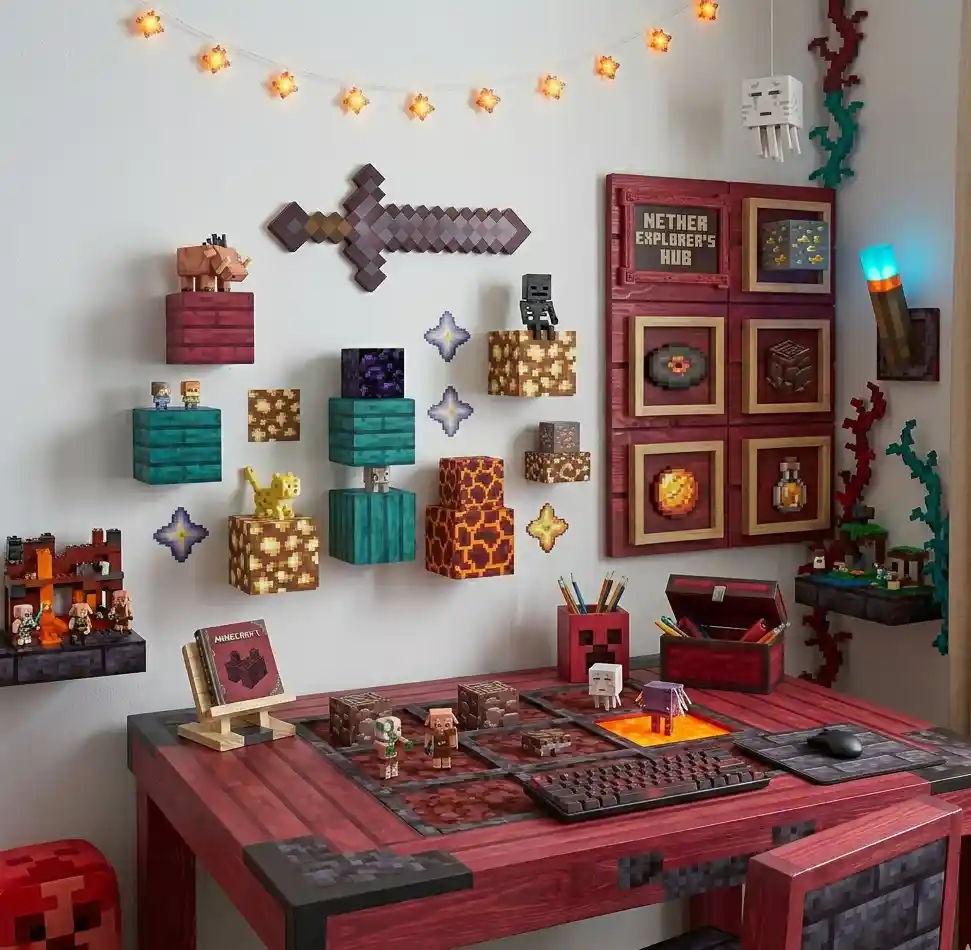 18-Minecraft Bedroom Idea