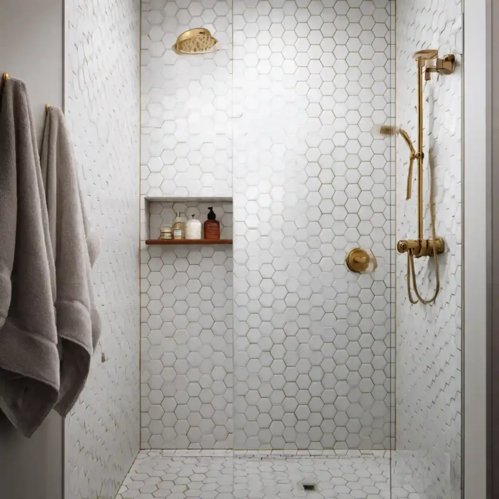 18-Unique Shower Tile Design Idea