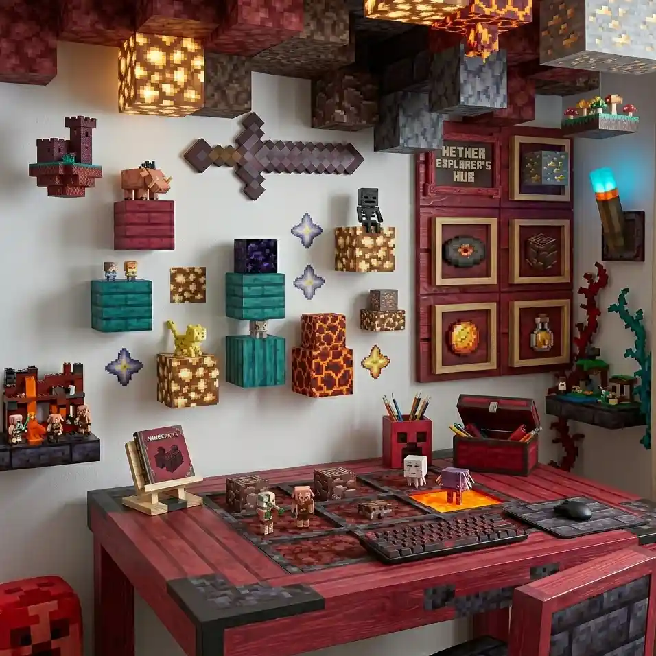 19-Minecraft Bedroom Idea
