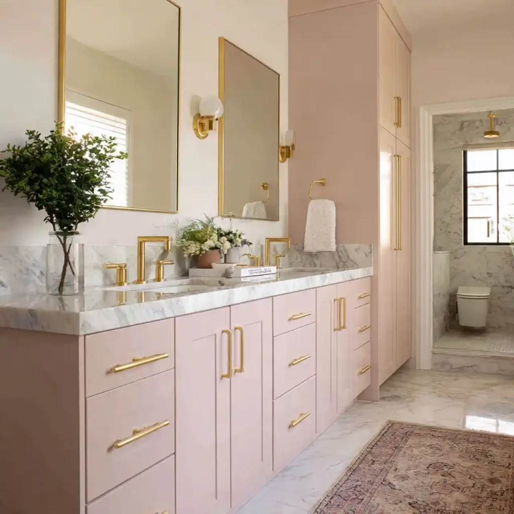 19-Stunning Pink Bathroom Idea