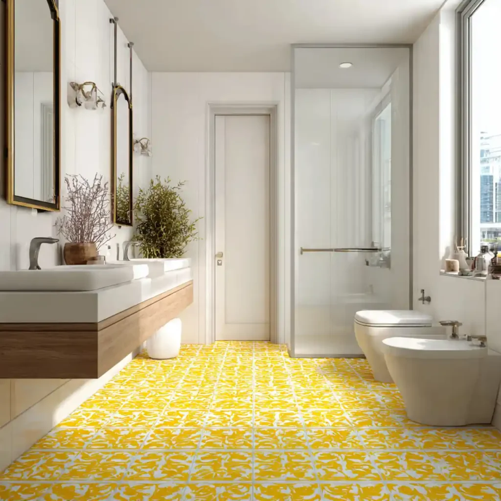 19-Yellow Bathroom Idea