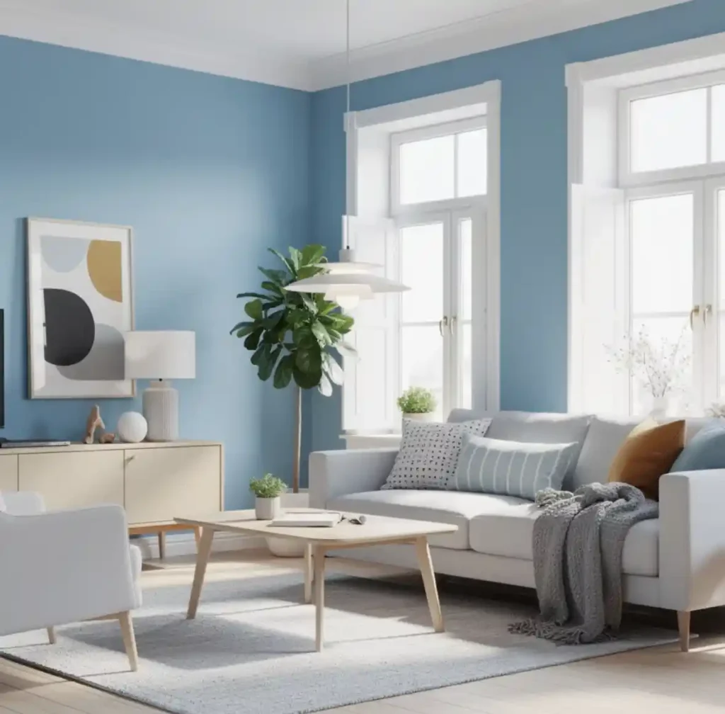 2-Blue Living Room Idea