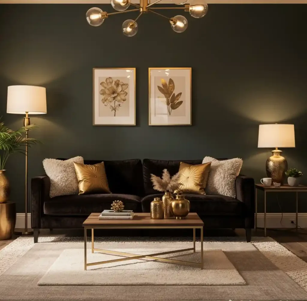 2-Brown Couch Living Room Idea