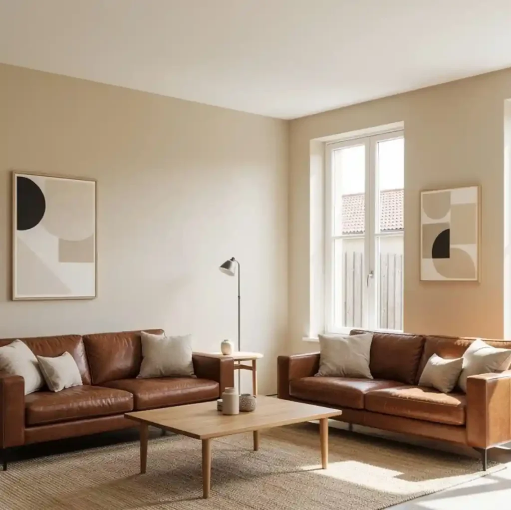 2-Brown Living Room Idea