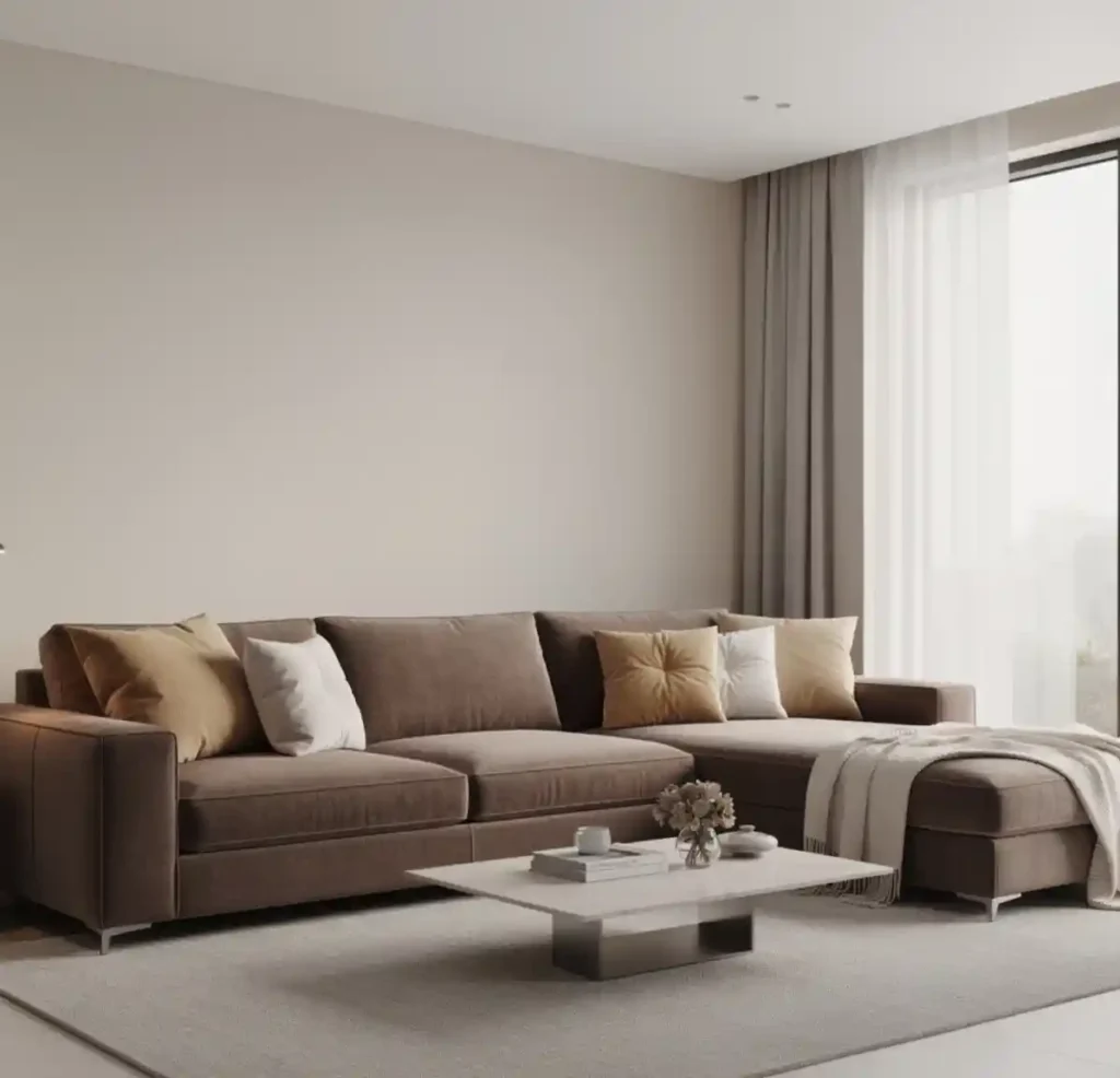 2-Brown Sofa Living Room Idea