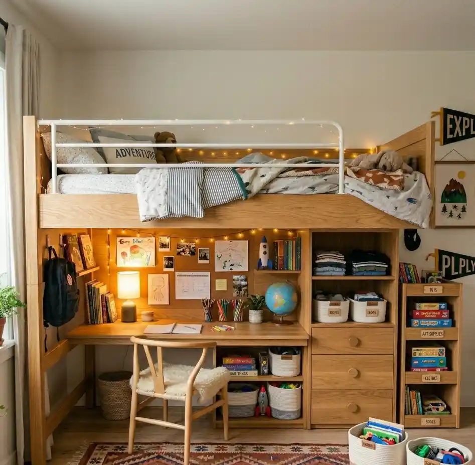 2-Kids Loft Beds Idea