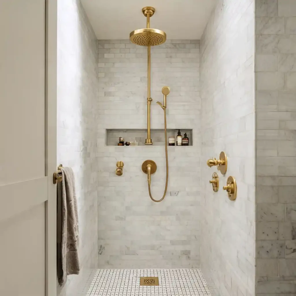 2-Unique Shower Tile Design Idea