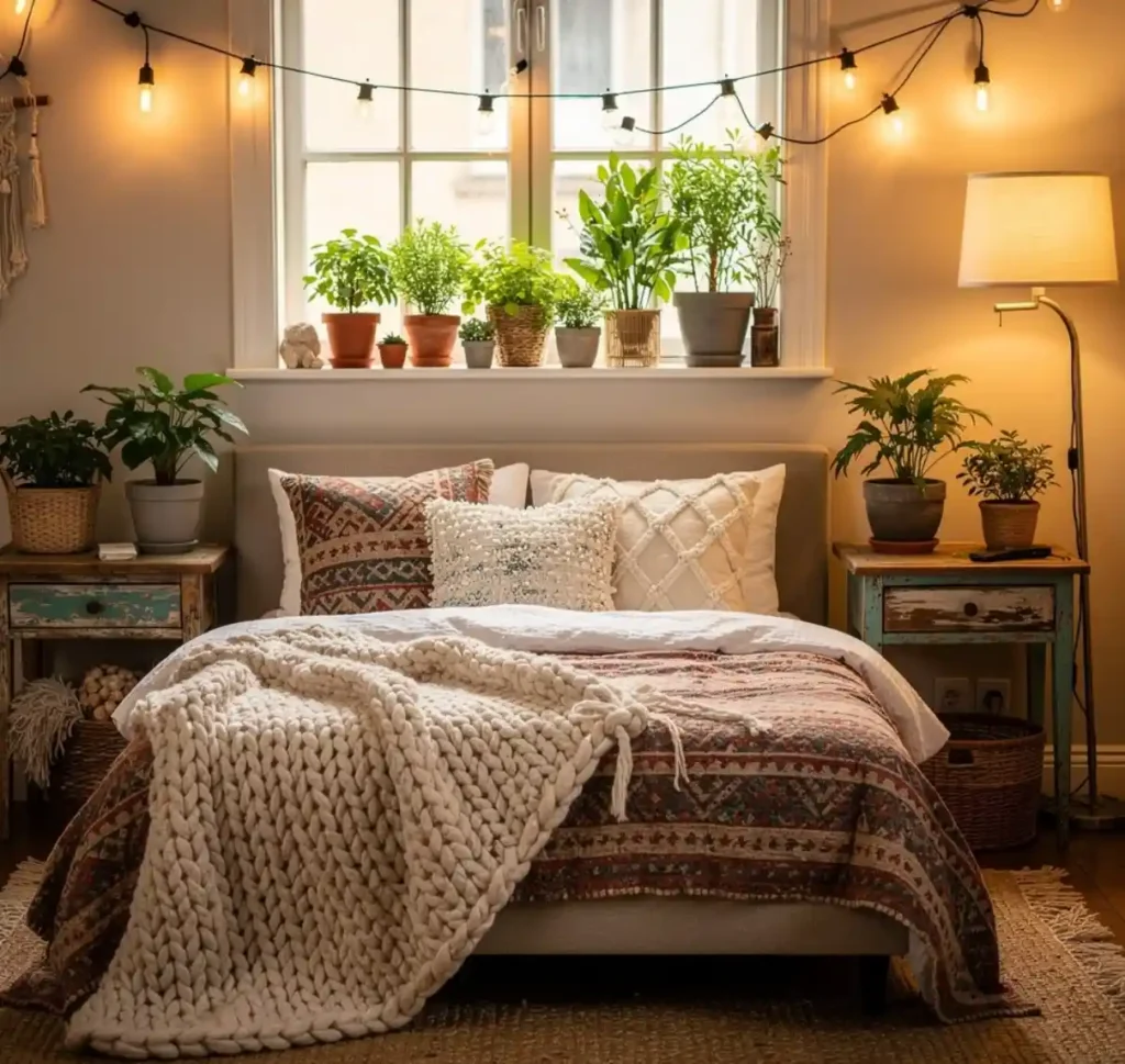 20-Modern Bohemian Bedroom Decor Idea