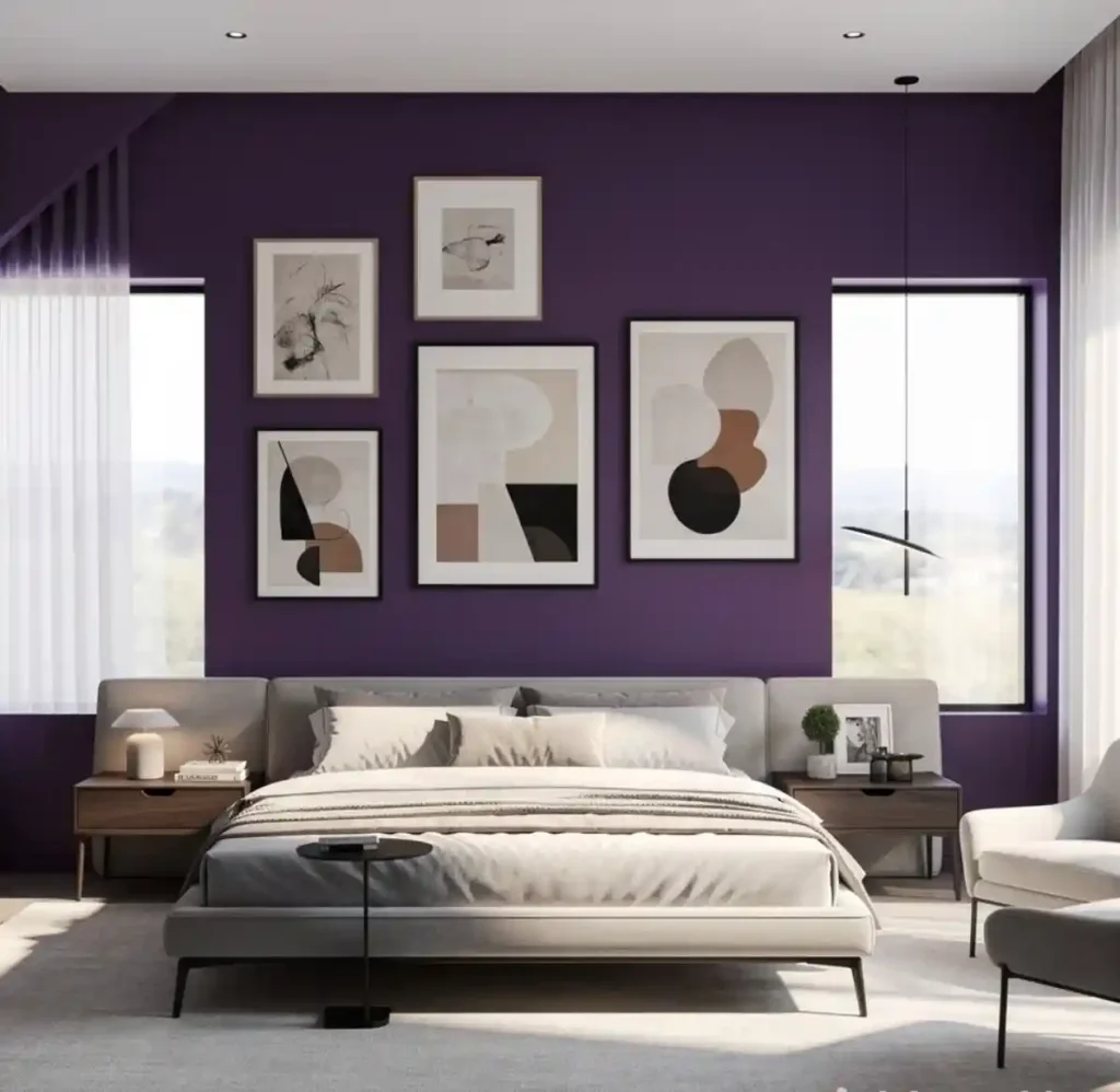 20-Purple Bedroom Idea