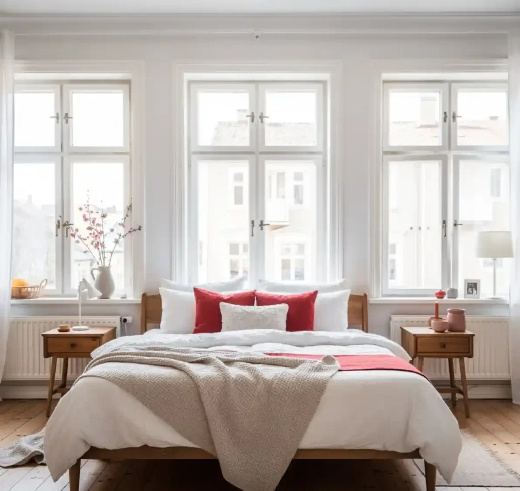 20-Red Bedroom Idea