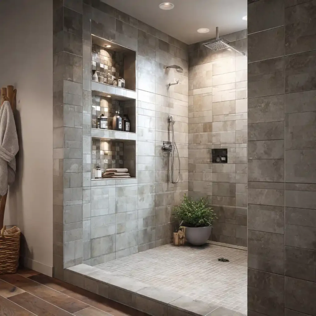 20-Walk-In Shower No Door Idea