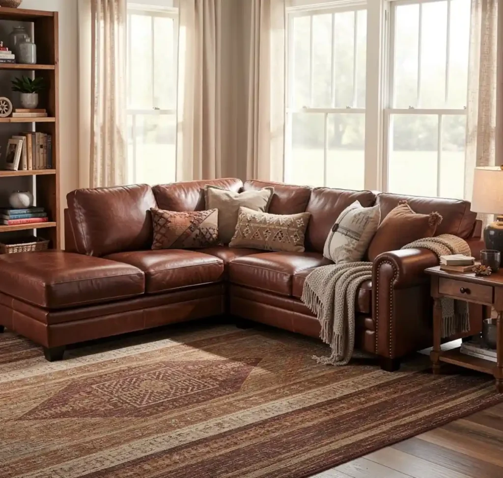21-Brown Couch Living Room Idea