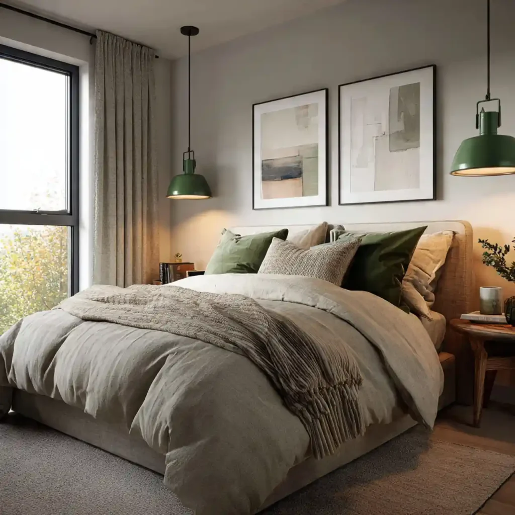 21-Green Bedroom Idea