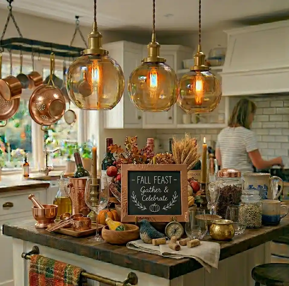 21-Kitchen Island Decor Idea
