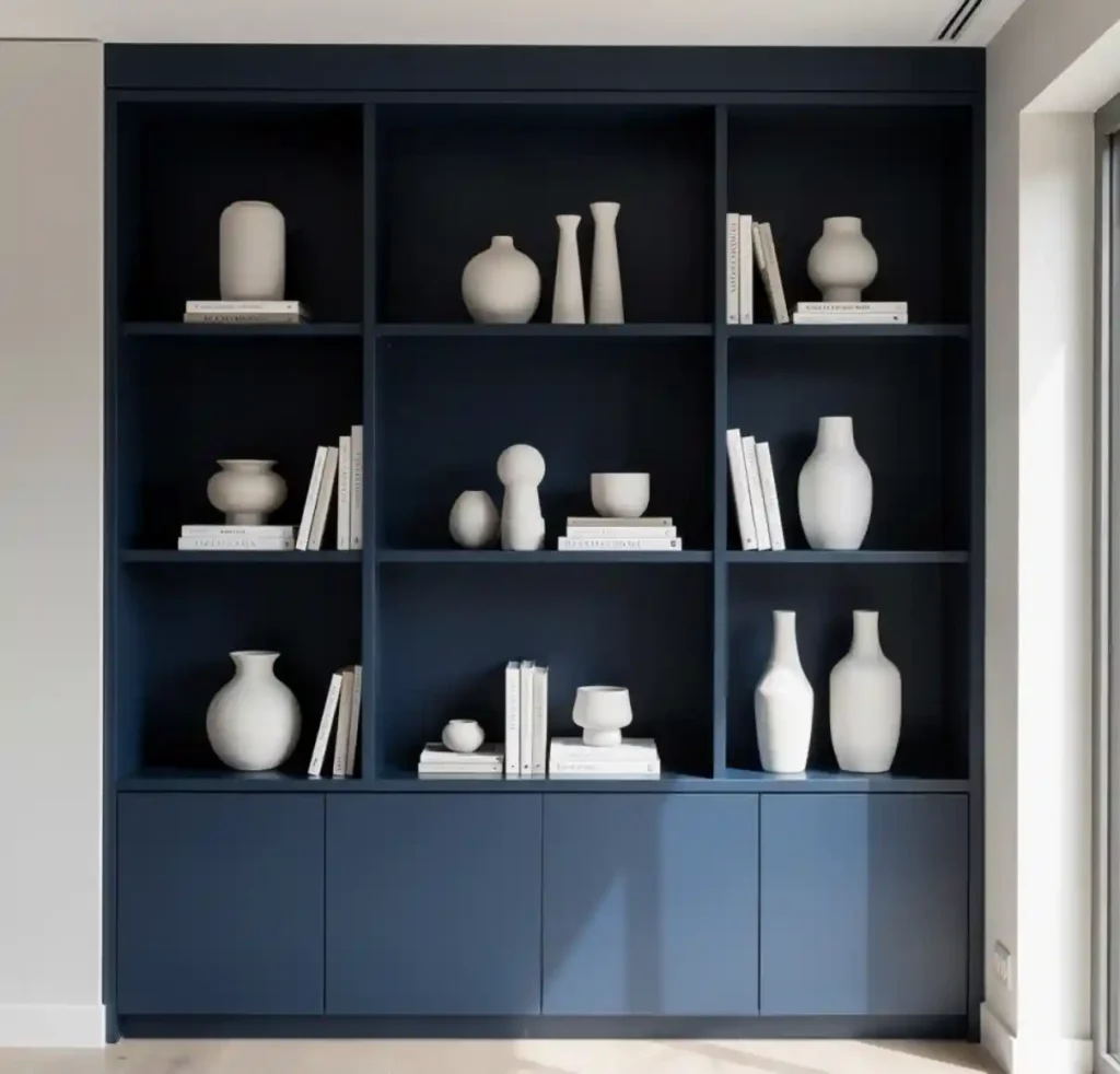 22-Blue and White Living Room Idea
