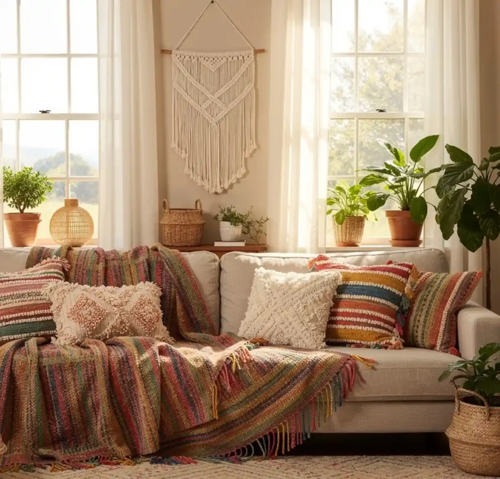 22-Boho Living Room Idea