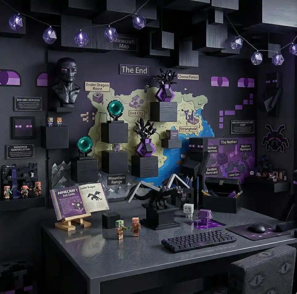 22-Minecraft Bedroom Idea