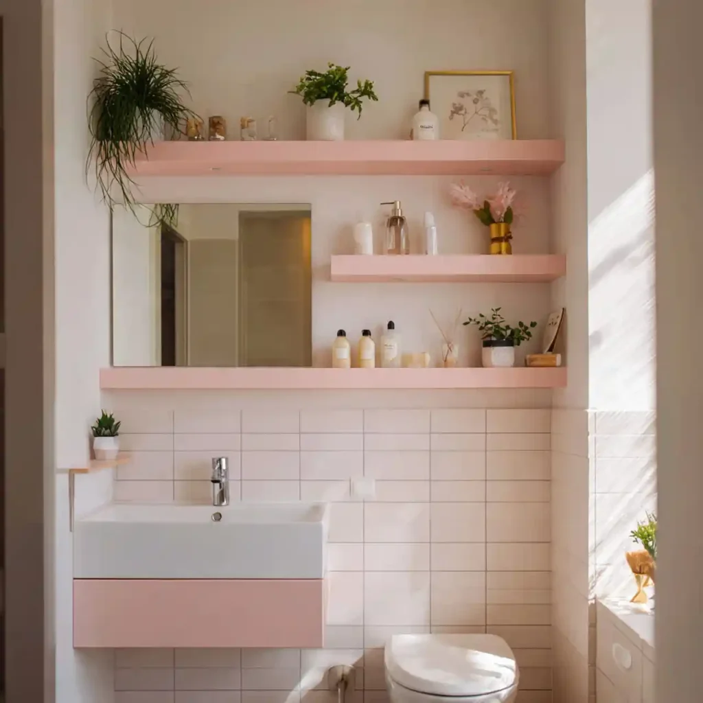 22-Stunning Pink Bathroom Idea