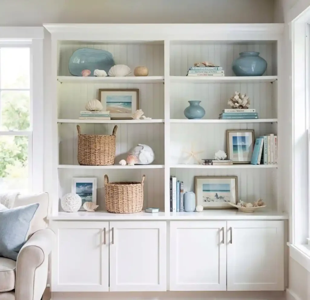 23-Built-In Shelves Living Room Idea