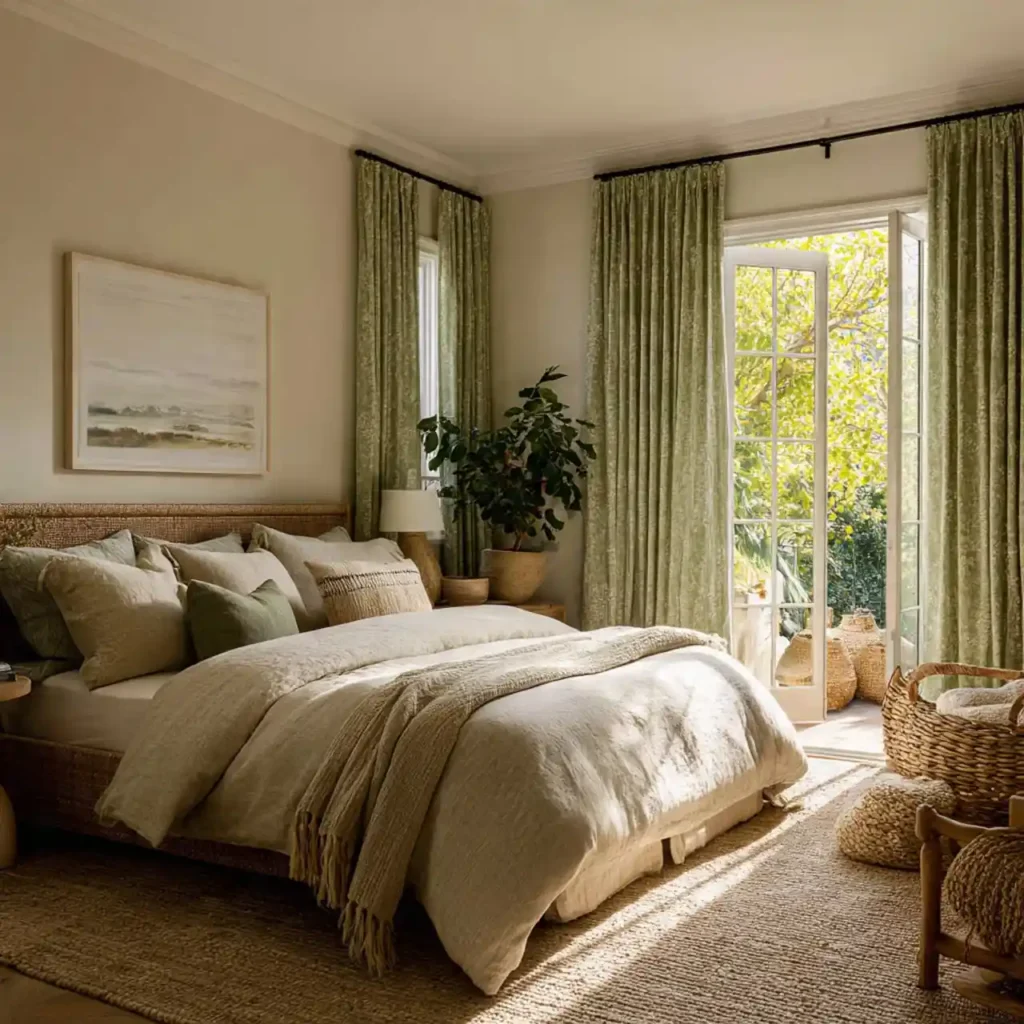 23-Green Bedroom Idea