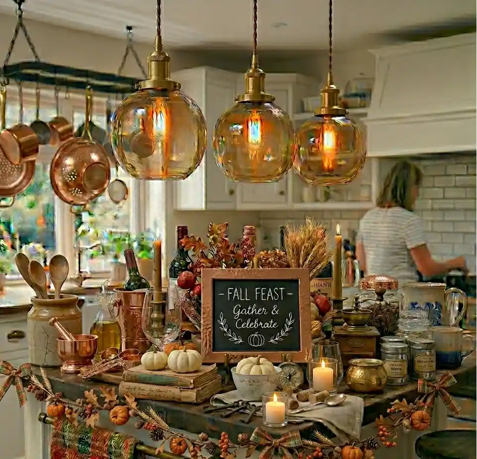 23-Kitchen Island Decor Idea