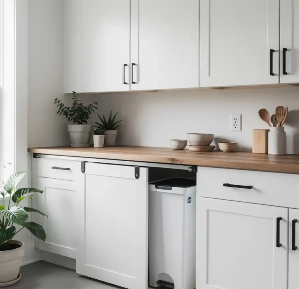 23-Kitchen Trash Can Idea