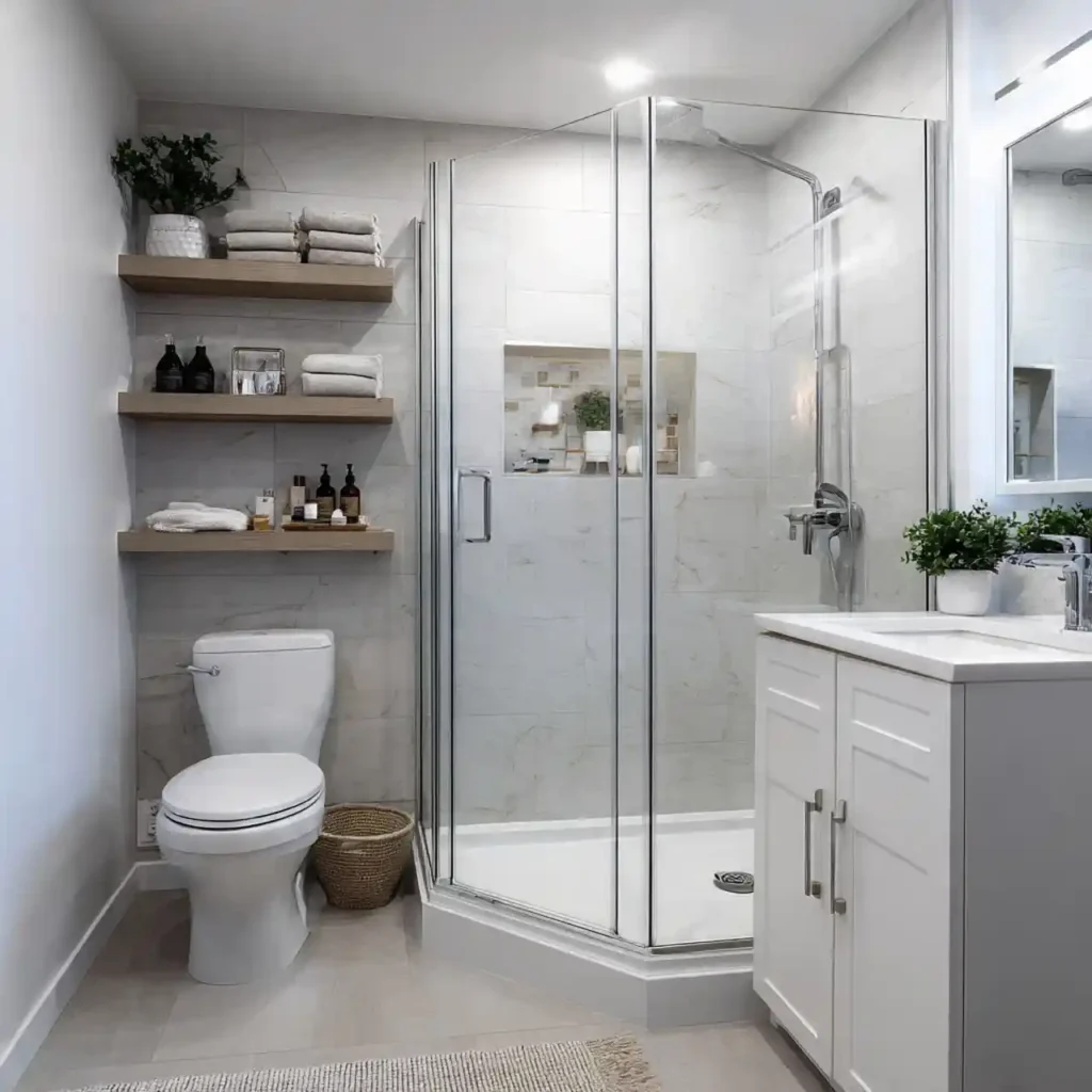 23-Small Bathroom with Shower Idea