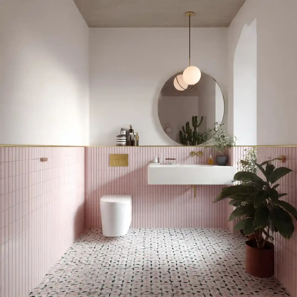 23-Stunning Pink Bathroom Idea