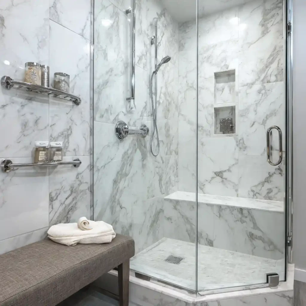 23-Unique Shower Tile Design Idea