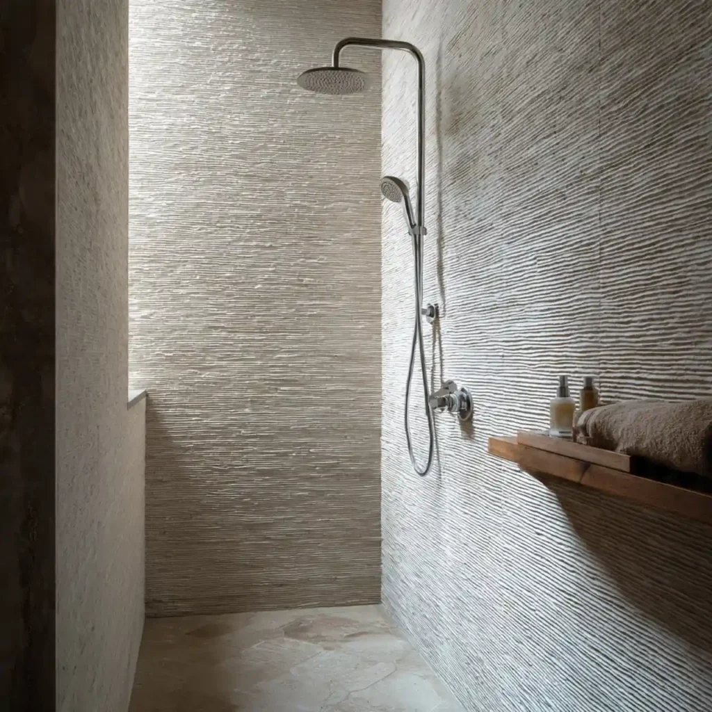 23-Walk-In Shower No Door Idea