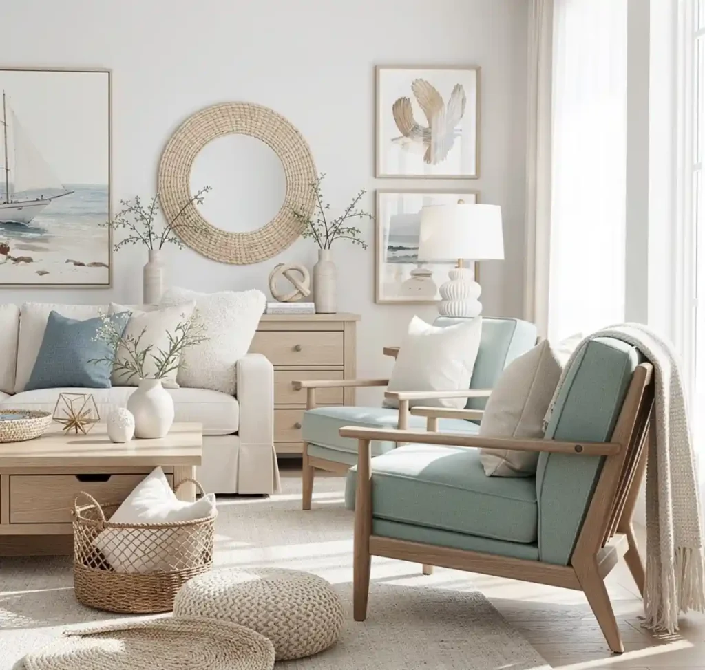 24-Coastal Living Room Idea