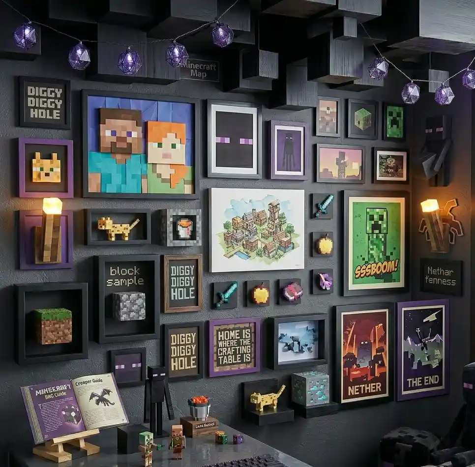 24-Minecraft Bedroom Idea