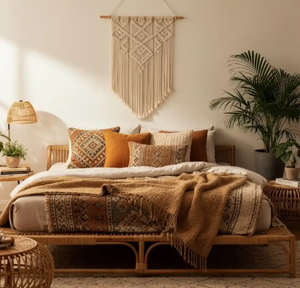 24-Modern Bohemian Bedroom Decor Idea