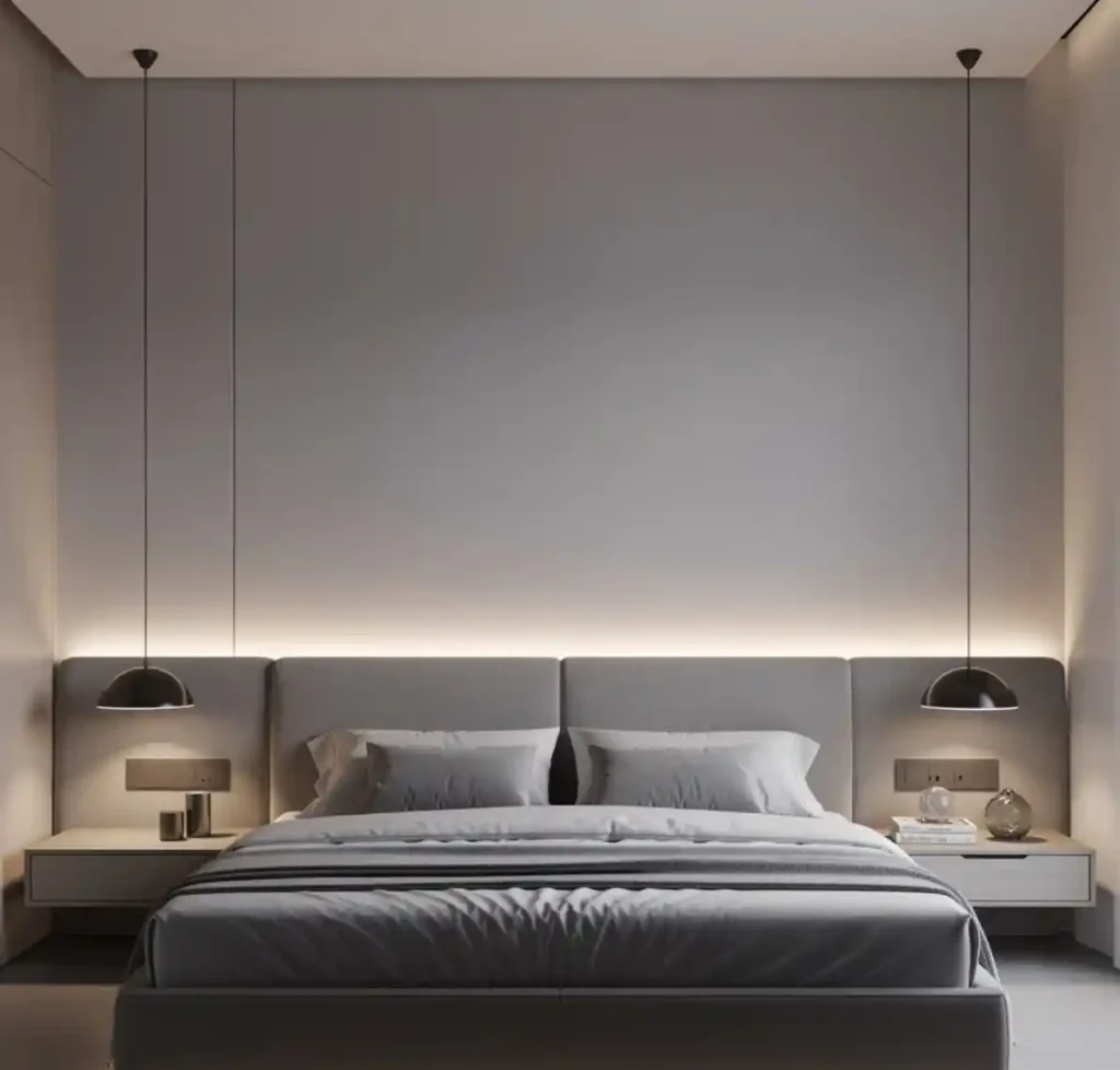 24-No Headboard Bedroom Idea
