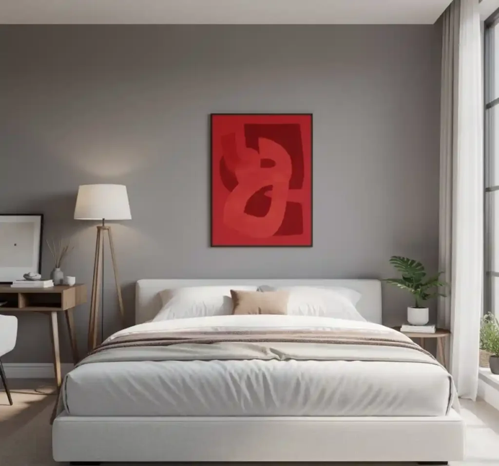 24-Red Bedroom Idea