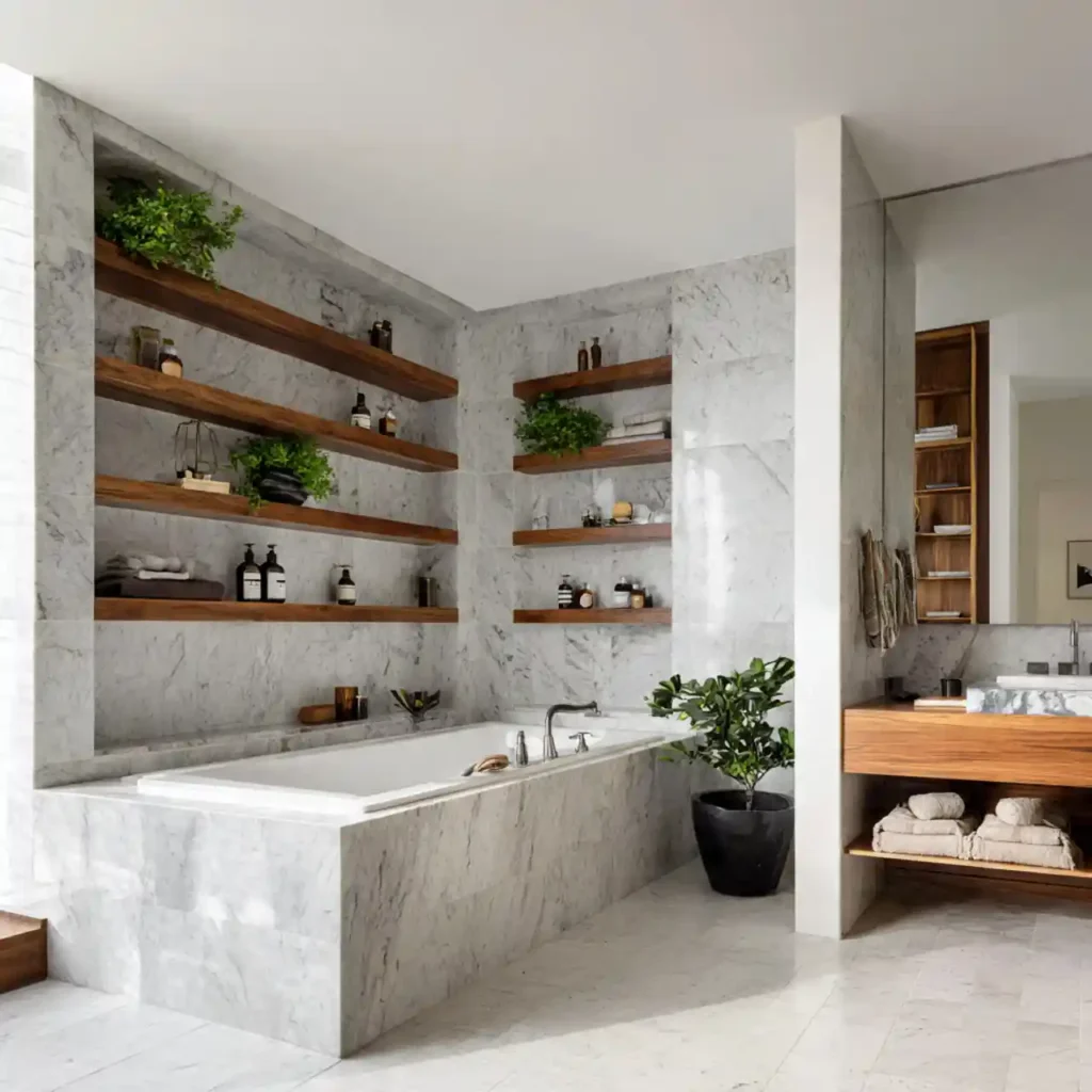24-Stunning Marble Bathroom Ideas