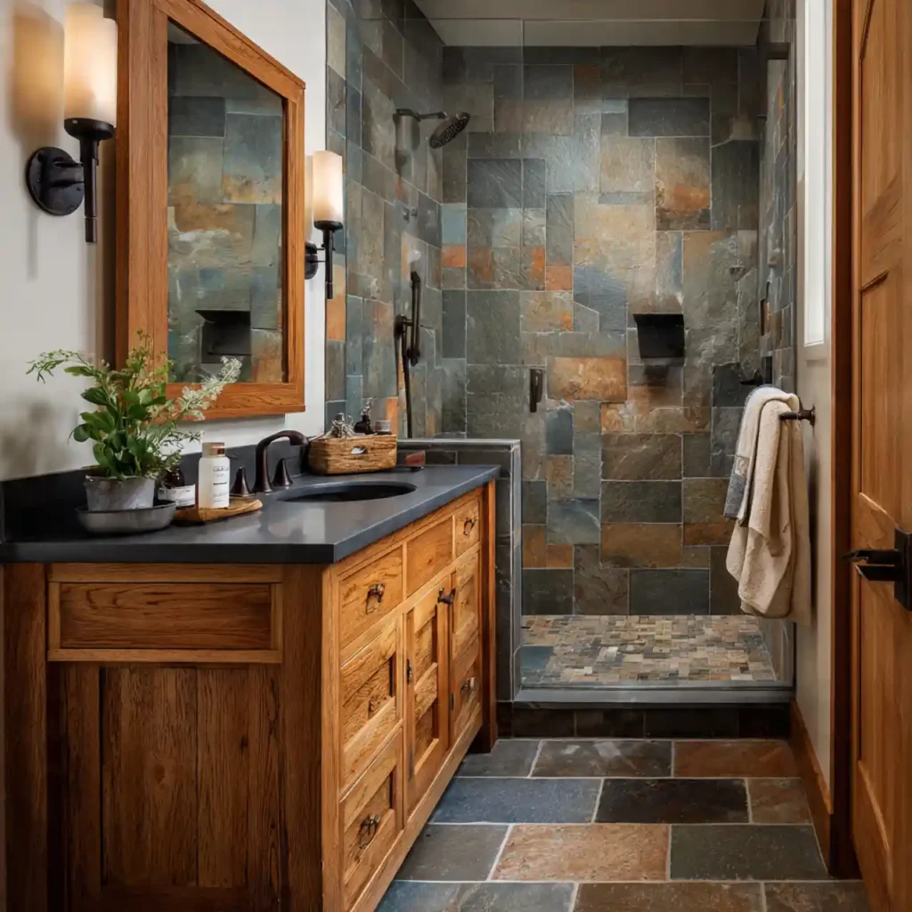 24-Unique Shower Tile Design Idea