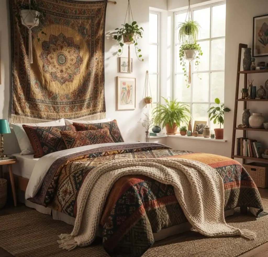 25-Modern Bohemian Bedroom Decor Idea