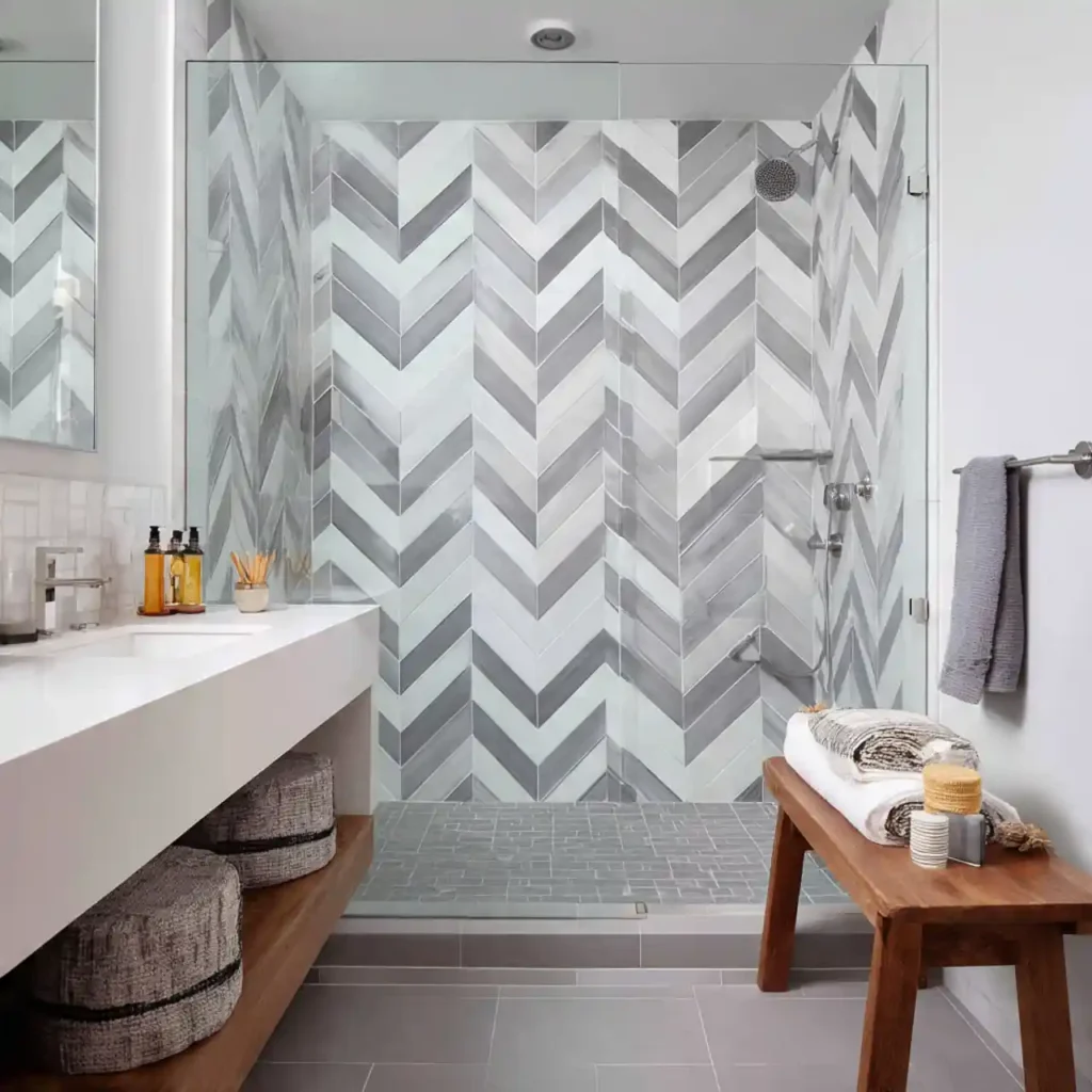 25-Unique Shower Tile Design Idea