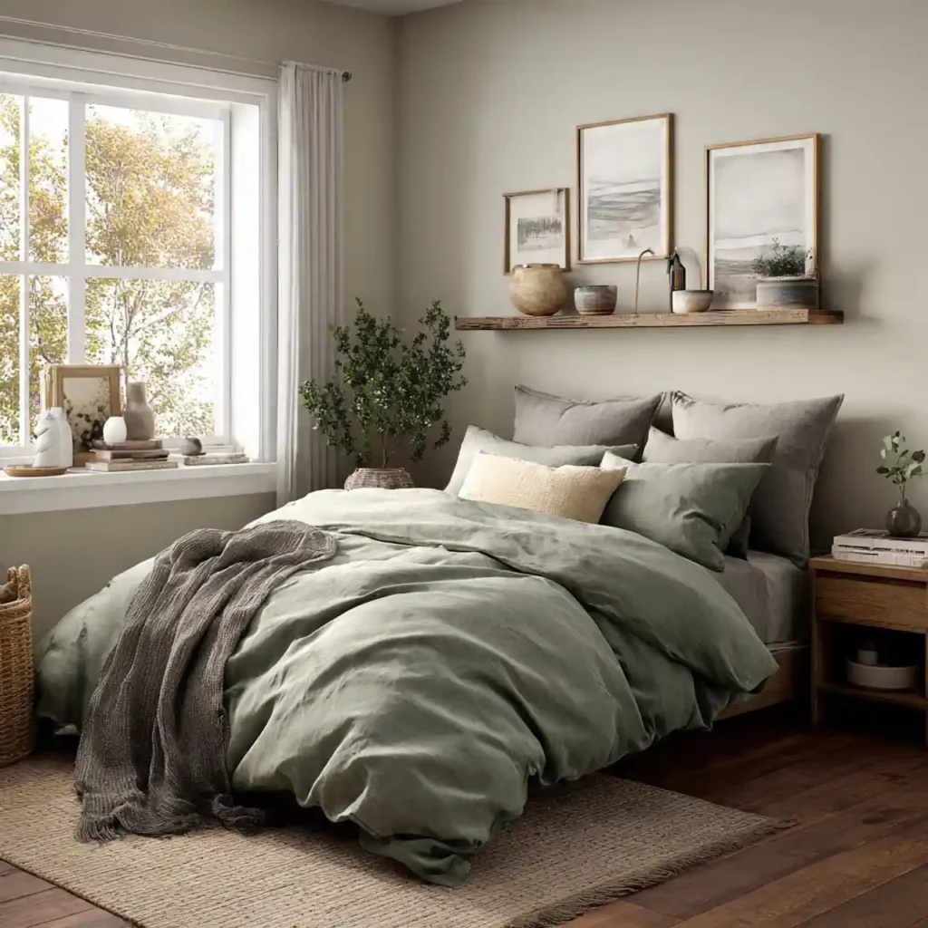26-Green Bedroom Idea