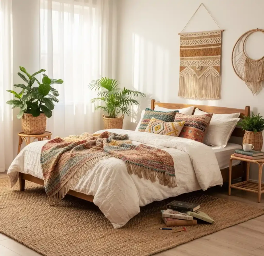 26-Modern Bohemian Bedroom Decor Idea