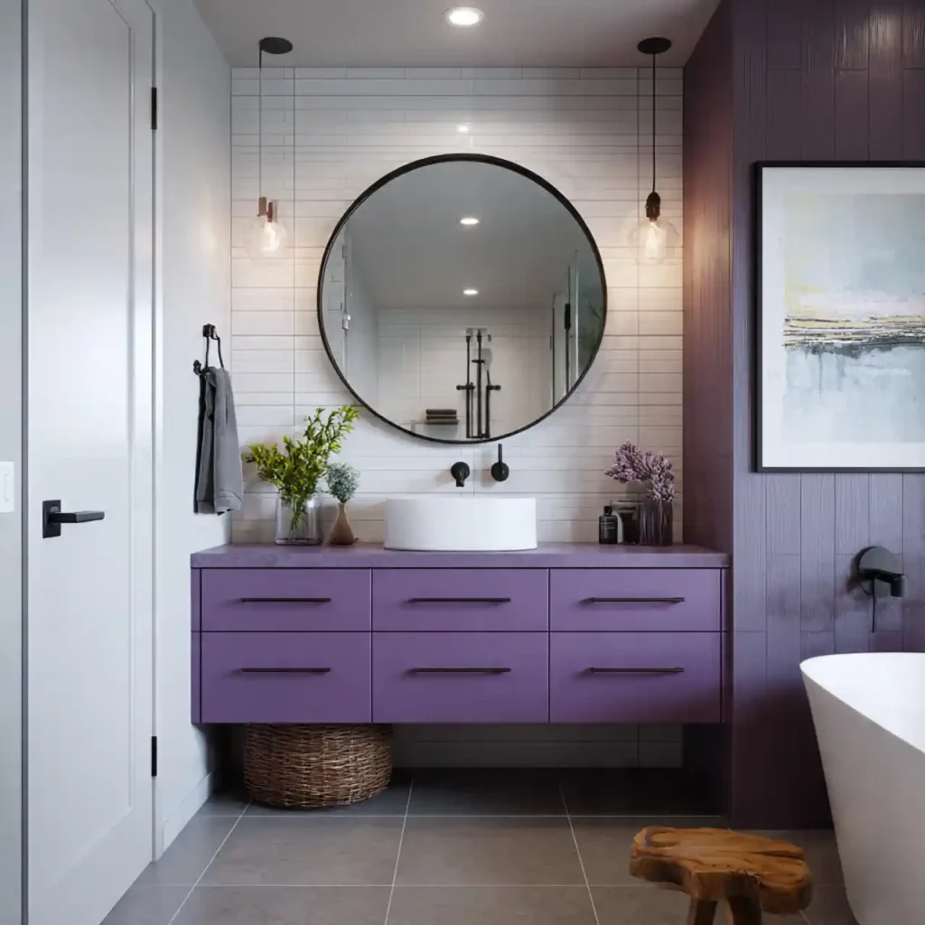 26-Purple Bathroom Ideas