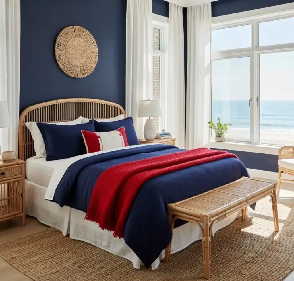 26-Red Bedroom Idea