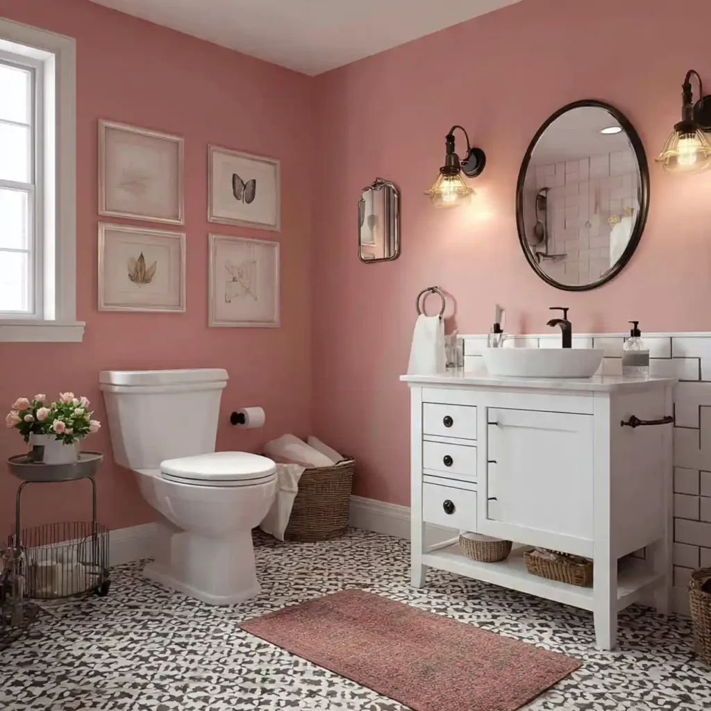 26-Stunning Pink Bathroom Idea