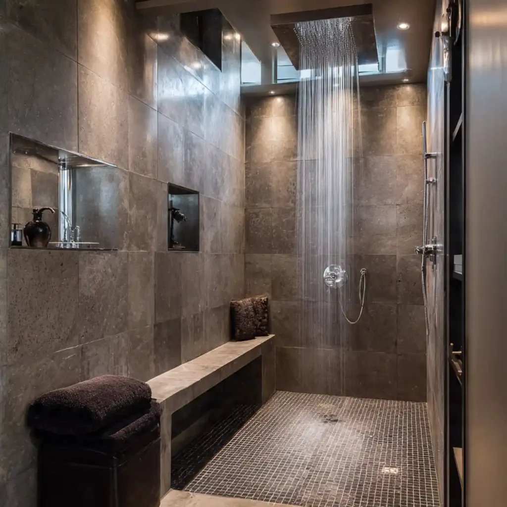 26-Walk-In Shower No Door Idea