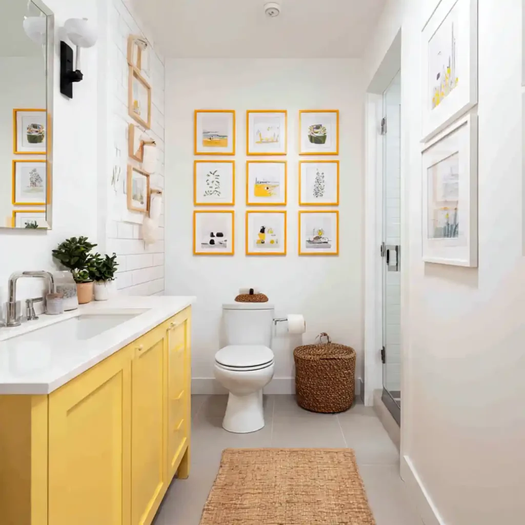 26-Yellow Bathroom Idea