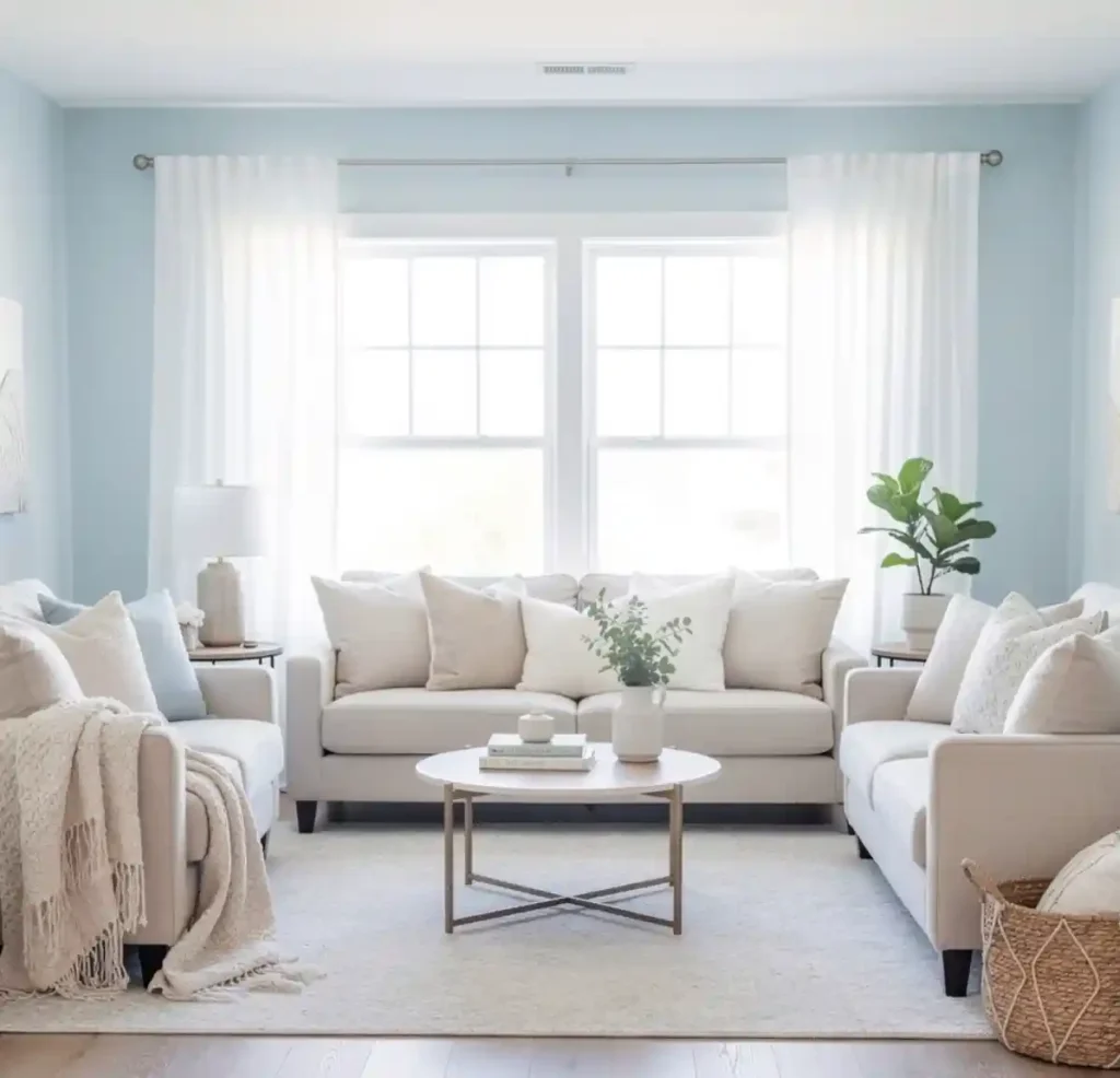 27-Blue Living Room Idea